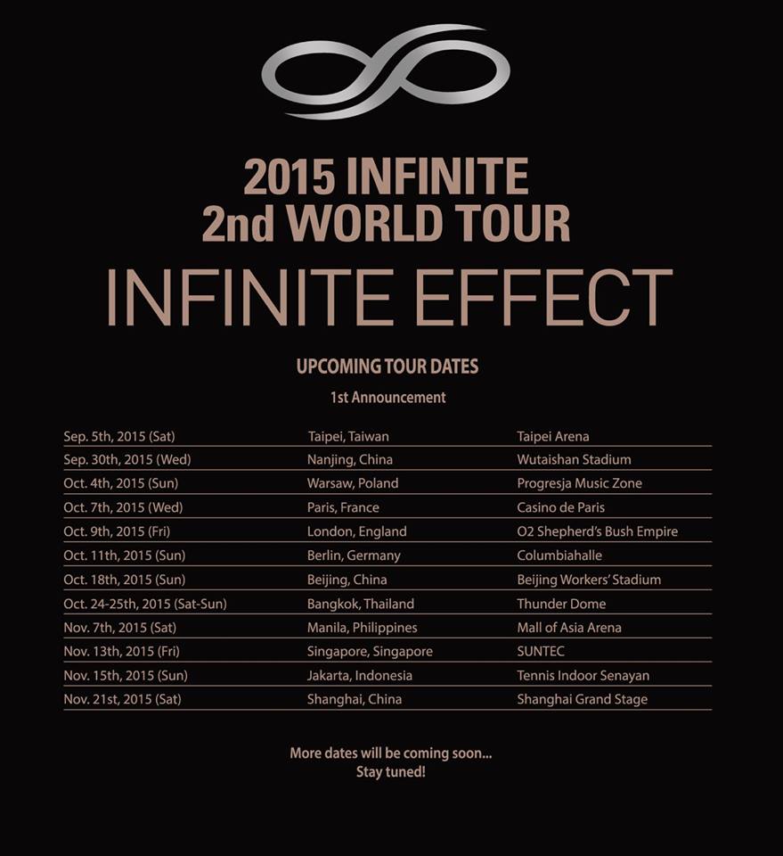 Plus d’infos sur le concert d’Infinite à Paris pour leur 2ème tournée