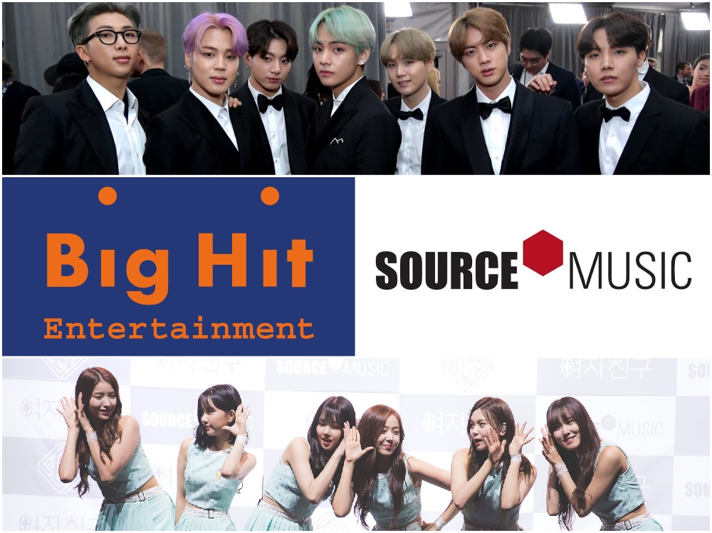 Source музыка. Группы компании bighit. Биг хит Интертеймент. Big Hit Entertainment группы. Компания Биг хит в Корее.